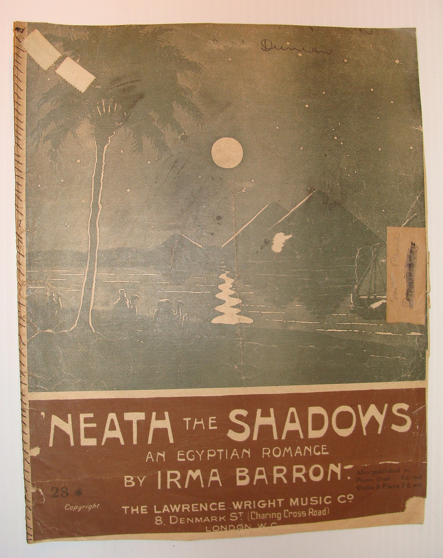 BARRON, IRMA - 'Neath the Shadows