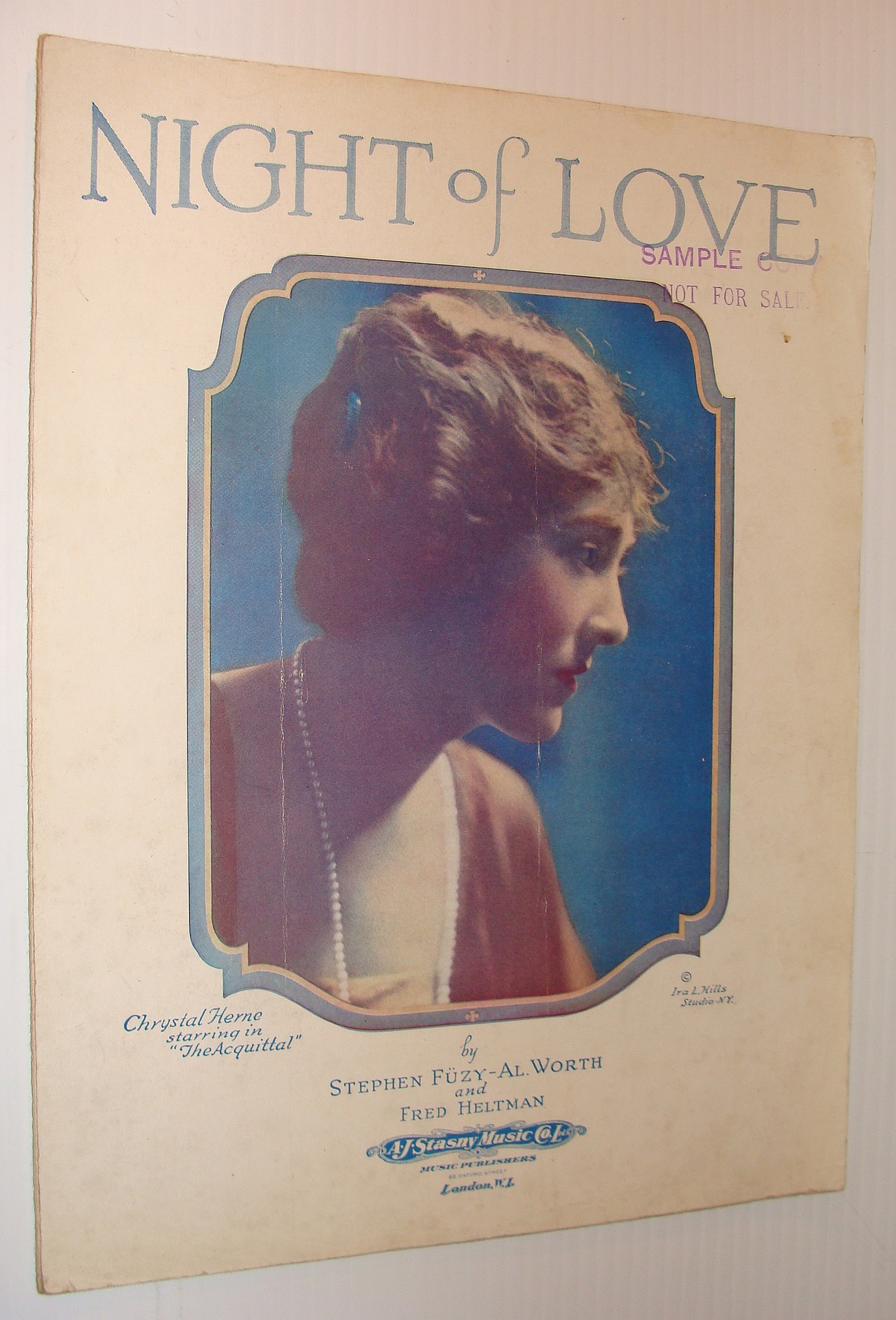 WORTH, AL; FUZY, STEPHEN; HELTMAN, FRED - Night of Love: Sheet Music for Piano and Voice