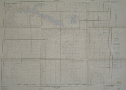 Travers, Alberta - West of Fourth Meridian, Scale 1:50,000