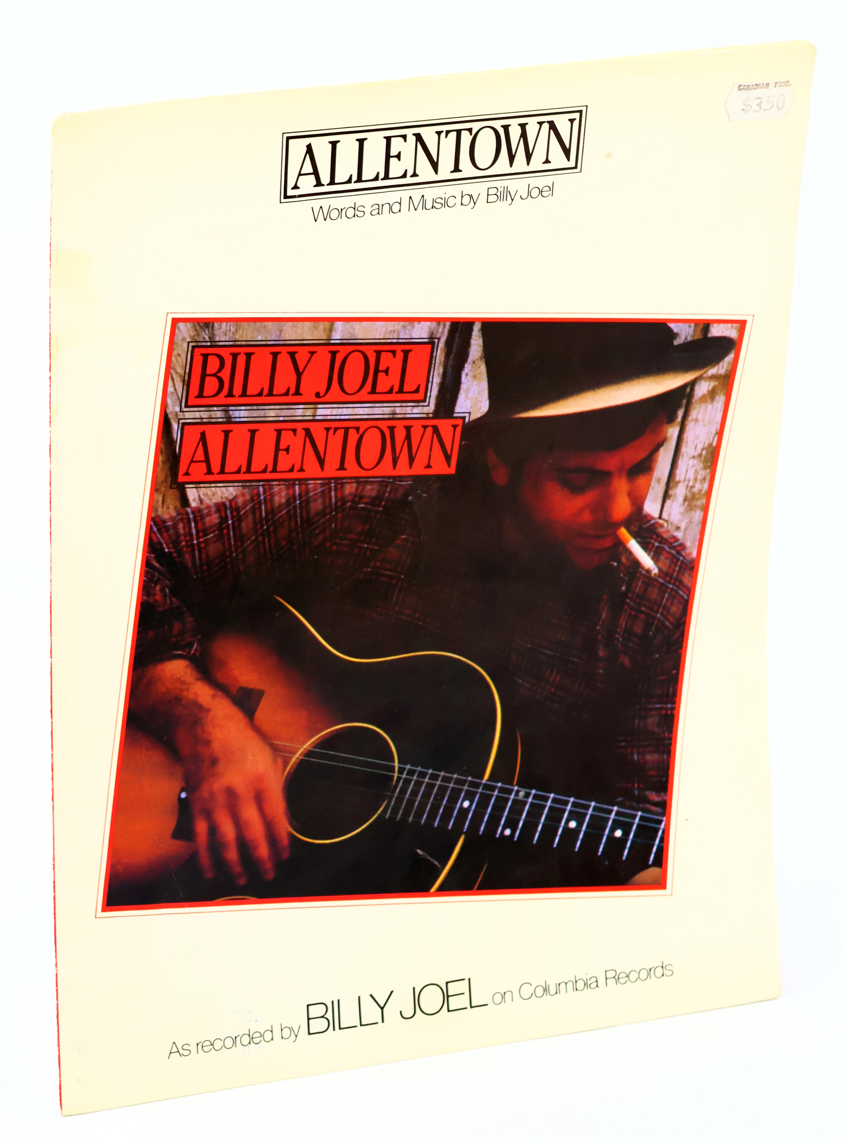 Allentown - As Recorded by Billy Joel on Columbia Records: Piano Sheet Music with Lyrics and Guitar Chords