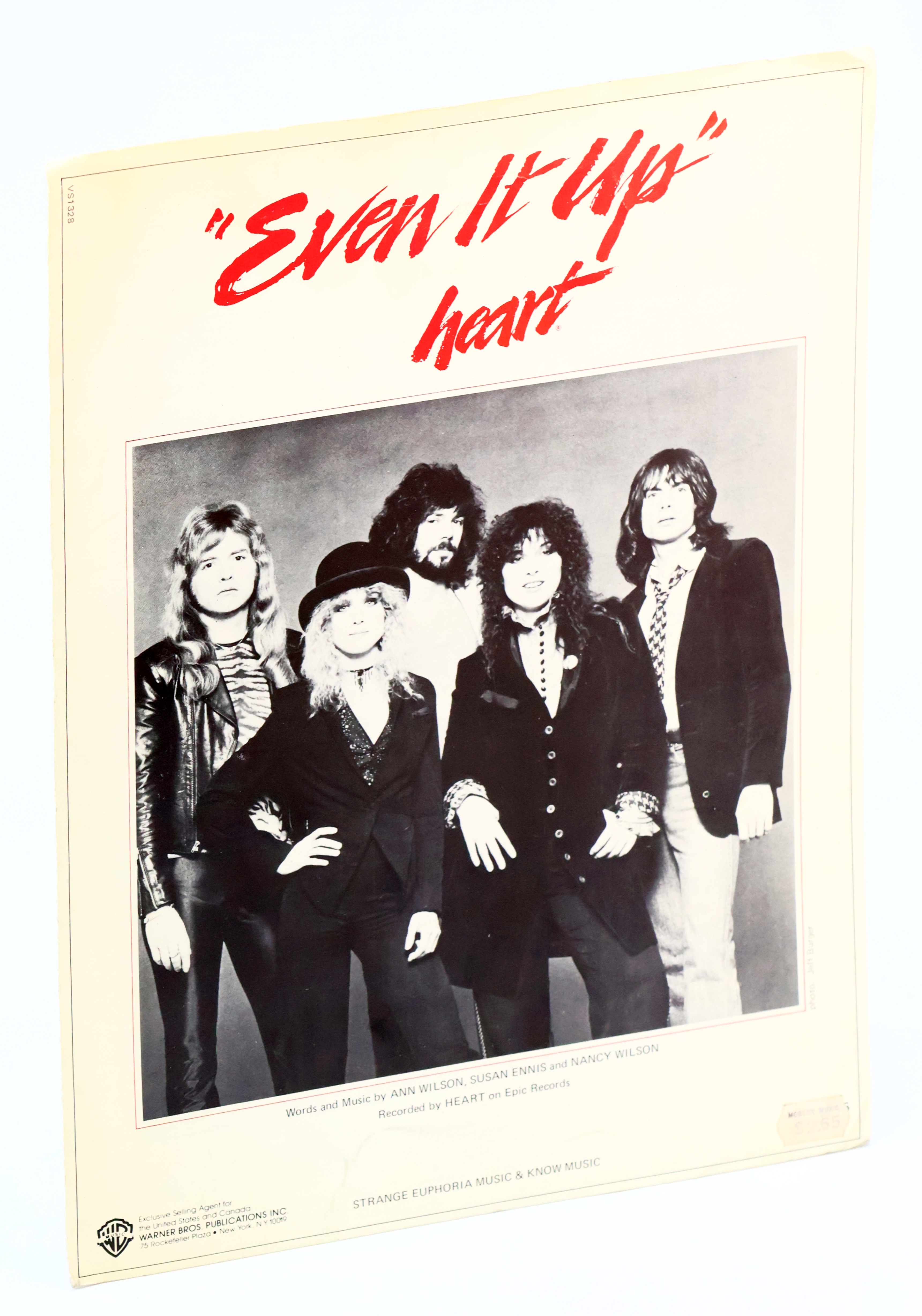 Image for Even It Up - Recorded By Heart: Piano Sheet Music With Lyrics and Guitar Chords Even It Up - Recorded By Heart: Piano Sheet Music With Lyrics and Guitar Chords
