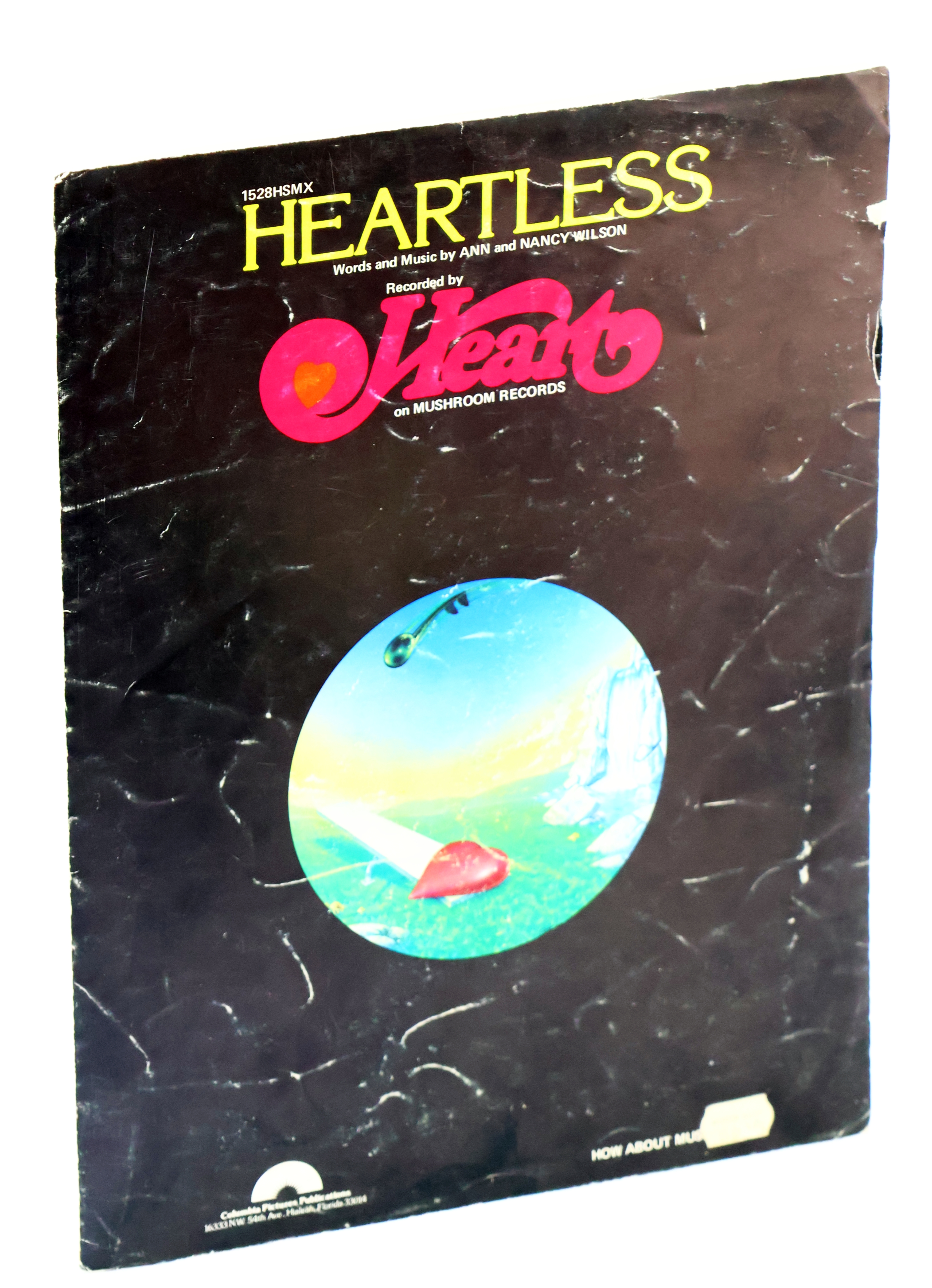 Image for Heartless - Recorded by Heart: Piano Sheet Music With Lyrics and Guitar Chords Heartless - Recorded by Heart: Piano Sheet Music With Lyrics and Guitar Chords