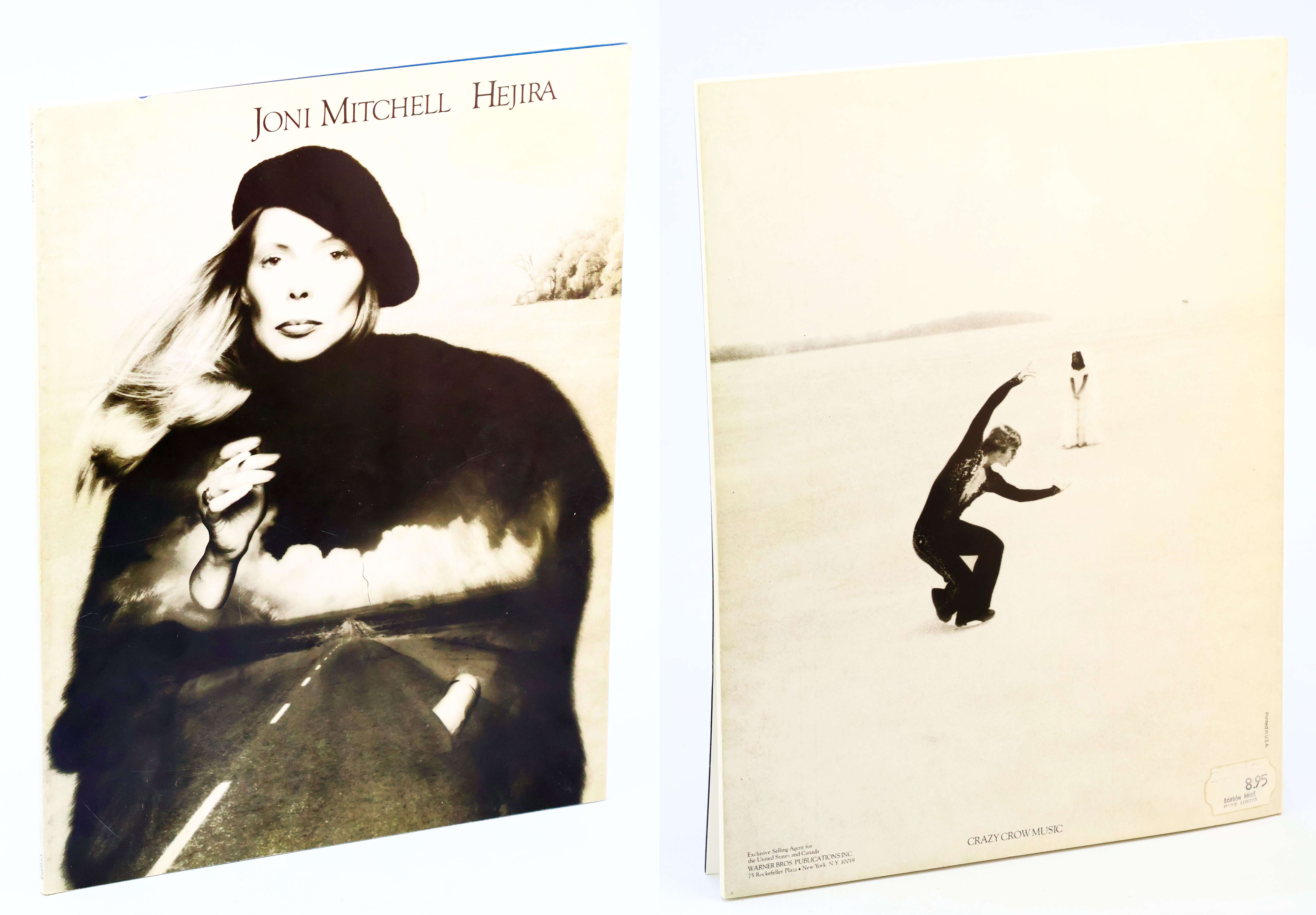 Joni Mitchell - Hejira - Songbook With Piano Sheet Music, Lyrics and Guitar Chords