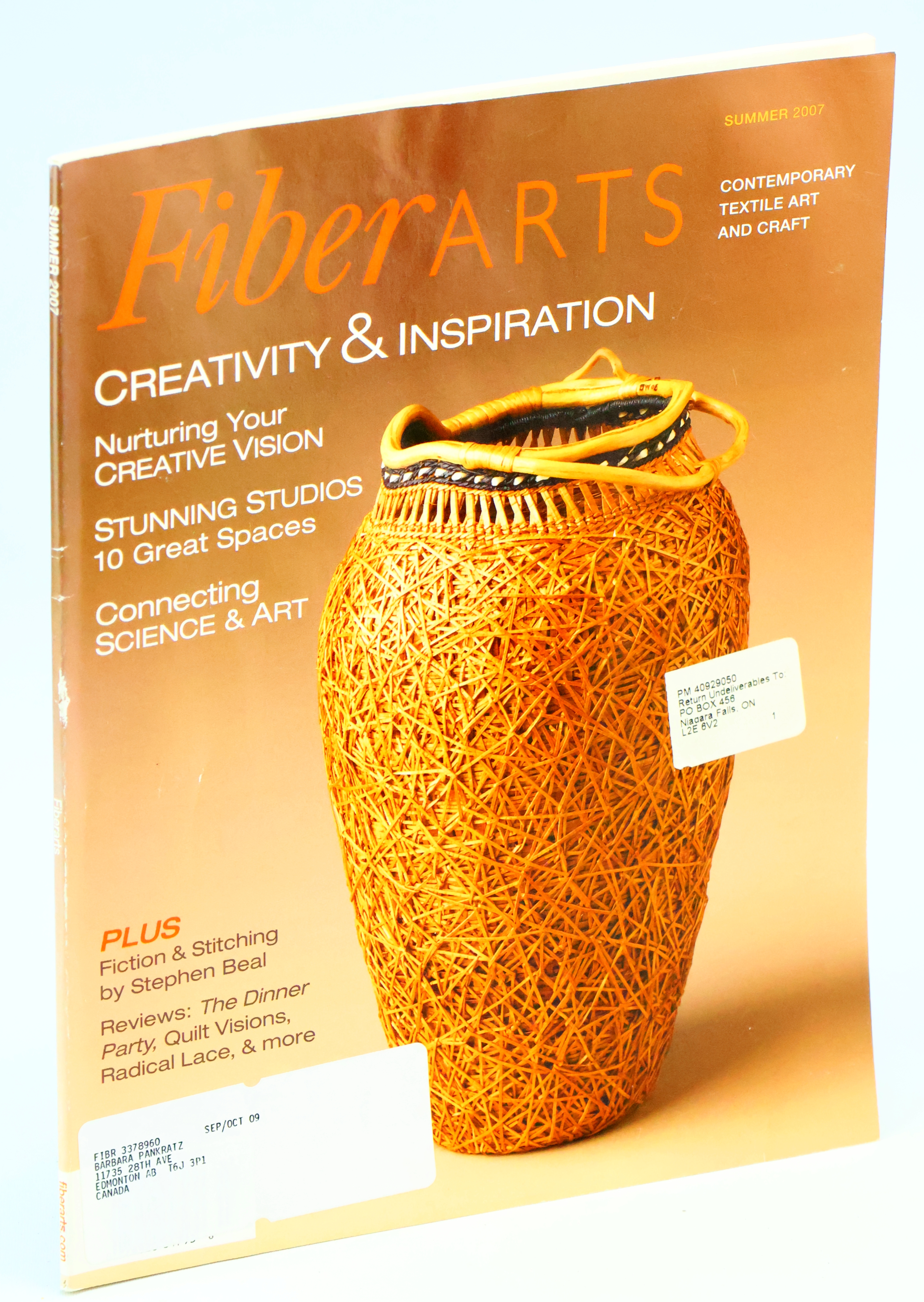 Image for FiberArts Magazine, Summer 2007, Vol. 34, #1 FiberArts Magazine, Summer 2007, Vol. 34, #1